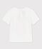 T-shirt bebè a maniche corte in cotone biologico con motivo bianco MARSHMALLOW