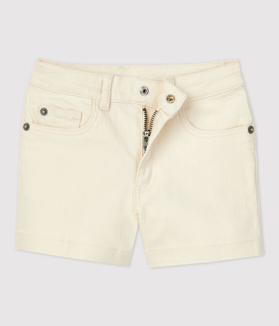 Short in denim bambina ecru AVALANCHE
