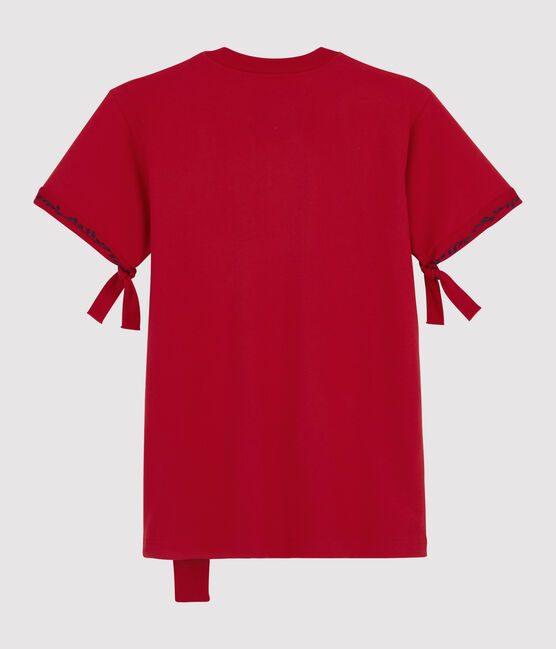 T-shirt Donna/Uomo Christoph Rumpf x Petit Bateau rosso TERKUIT