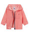 Giacca antivento rigata bebè unisex rosa GROSEILLER/bianco MARSHMALLOW