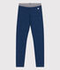 Jeggings in tessuto felpato effetto denim bambina