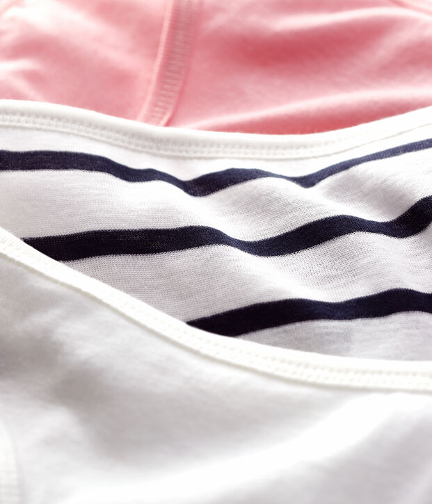 Confezione da 3 slip in cotone leggero Donna multicolore