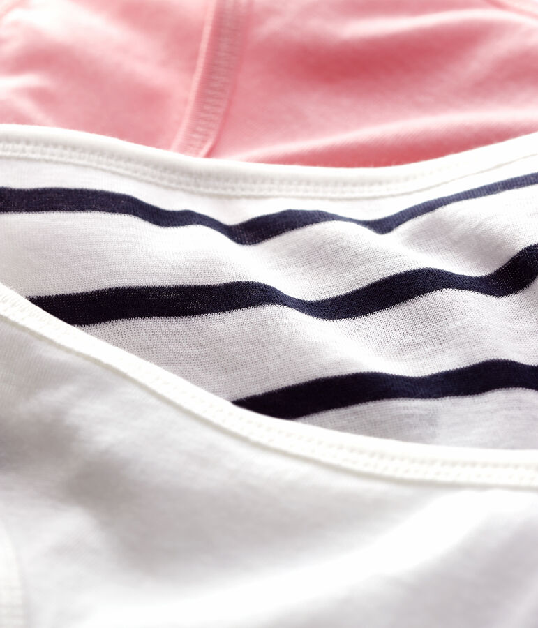 Confezione da 3 slip in cotone leggero Donna multicolore