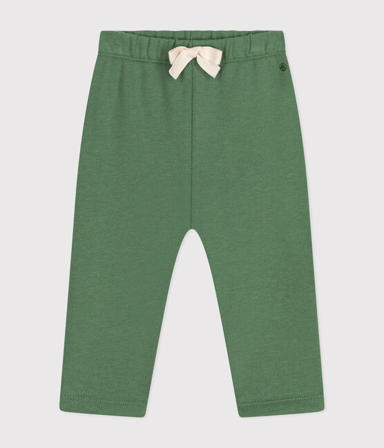 Joggers in cotone tinta unita neonato verde PALMERAIE