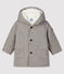 Cappotto bebè maschio in lana grigio GRIS CHINE