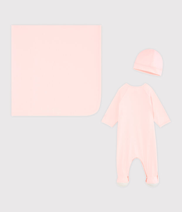 Scatola regalo nascita a costine multicolore