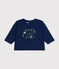 T-shirt a maniche lunghe in jersey sottile neonato blu MEDIEVAL