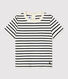 T-shirt bebè a maniche corte in cotone a righe