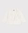 Cardigan in cotone con motivo a cuori neonata bianco MARSHMALLOW