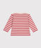 Maglia a righe in cotone spesso neonato rosa ROSEWOOD/ AVALANCHE