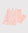 Pyjama  en velours bianco/rosa/multicolore