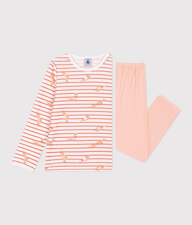 Pyjama  en velours bianco/rosa/multicolore