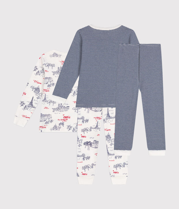 Set di 2 pigiami in cotone bambino multicolore