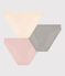 Confezione da 3 slip in cotone traforato donna variante 1