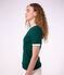 T-shirt a maniche corte in cotone tinta unita donna TREE