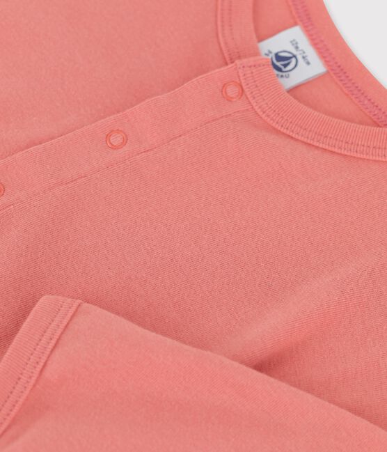 Cardigan in cotone neonato rosa PAPAYE