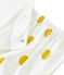 Pigiama ragazza a costine bianco MARSHMALLOW/giallo BLE