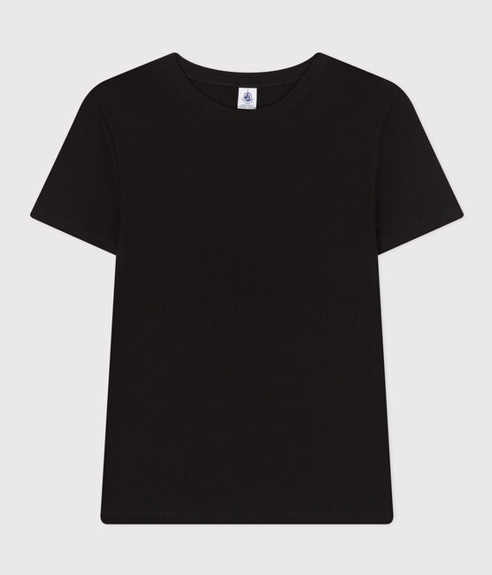 T-shirt L'ICONIQUE girocollo in cotone donna nero NOIR