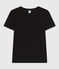 T-shirt L'ICONIQUE girocollo in cotone donna nero NOIR