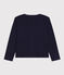Cardigan in cotone bambina blu SMOKING