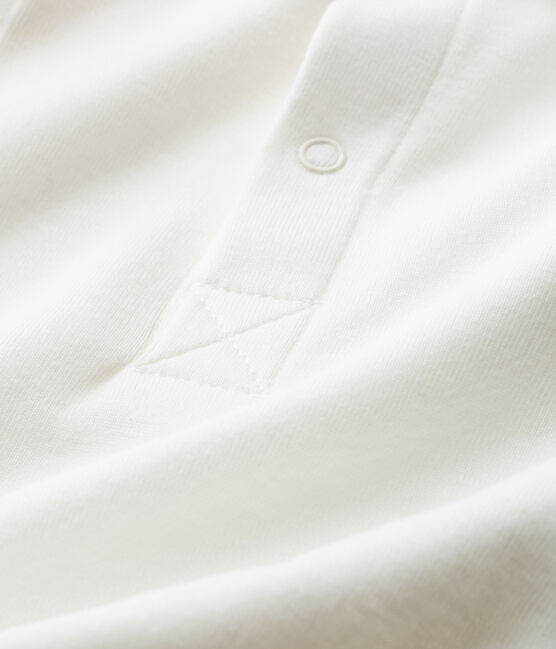 Body mc colletto polo neonato maschietto tinta unita bianco MARSHMALLOW CN