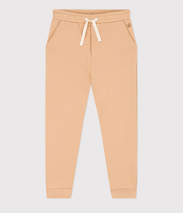Pantaloni joggers bambino beige
