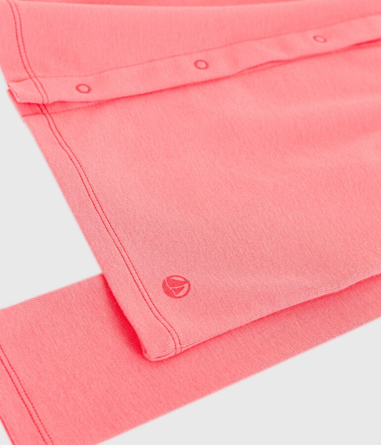 Cardigan in cotone tinta unita bambino rosa