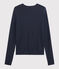 Cardigan iconico in cotone Donna blu SMOKING