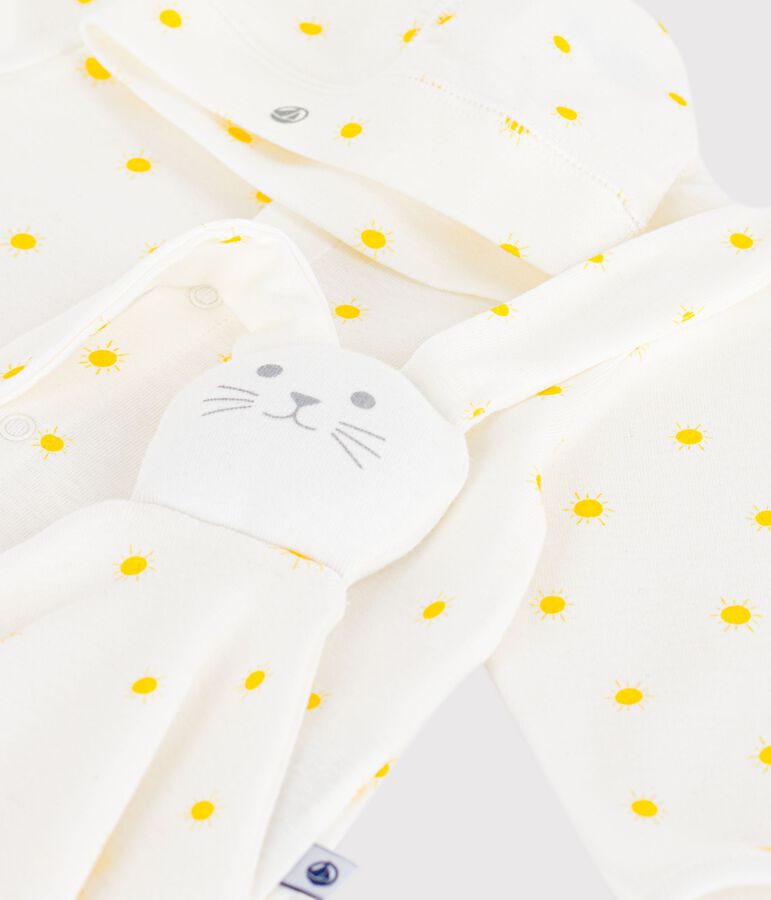 Confezione regalo nascita in cotone con sole stampato variante 1