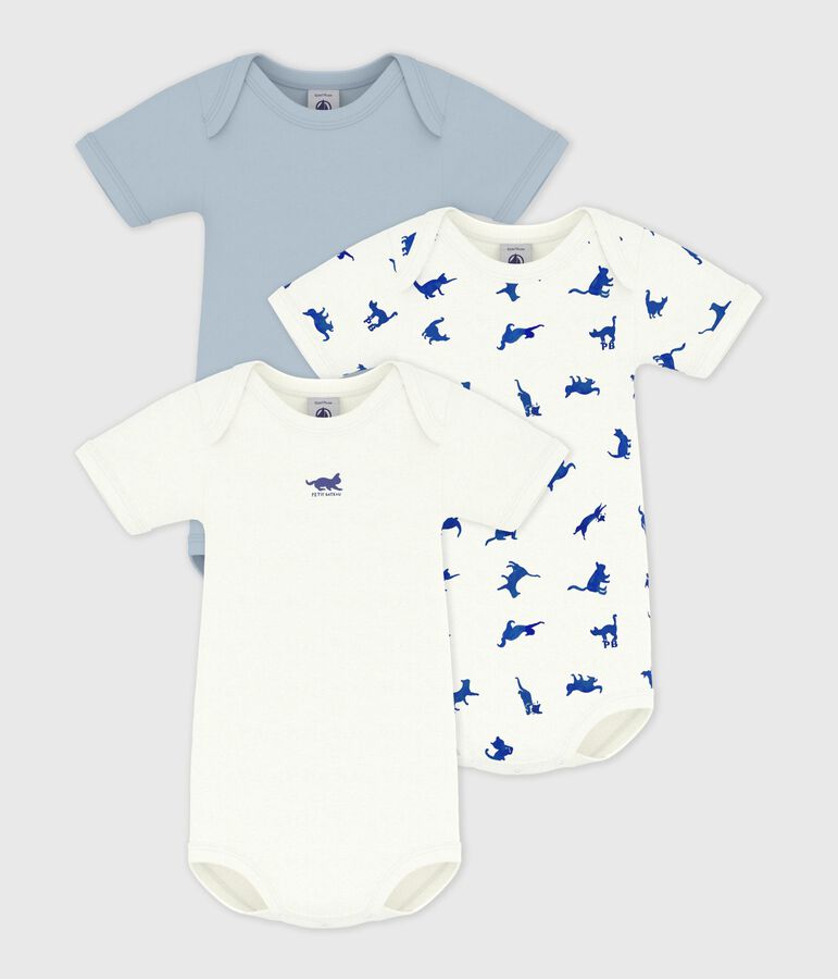 Set di body a maniche corte in cotone con gatti stampati neonato variante 1