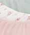 Set di 3 slip shorty a fiori in cotone bambino variante 1