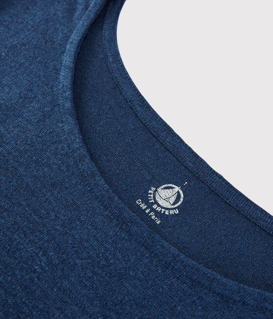 T-shirt in lino tinta unita Donna blu MEDIEVAL