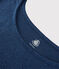 T-shirt in lino tinta unita Donna blu MEDIEVAL
