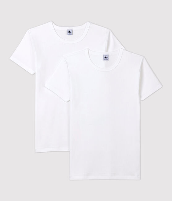 Confezione da 2 t-shirt manica corta bianche ragazzo variante 1