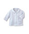 Giacca bebé unisex imbottita reversibile a millerighe - Vecchia collezione blu FRAICHEUR/bianco ECUME
