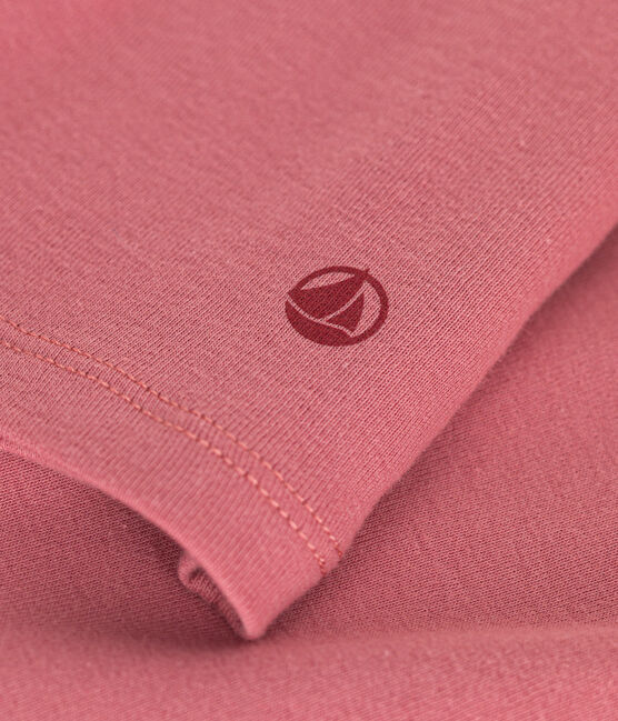 T-shirt donna L'Iconique in cotone con collo a lupetto rosa ROSEWOOD