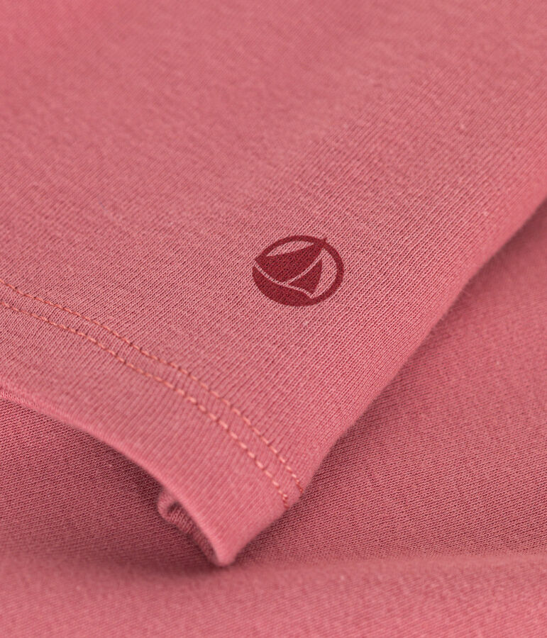 T-shirt donna L'Iconique in cotone con collo a lupetto rosa