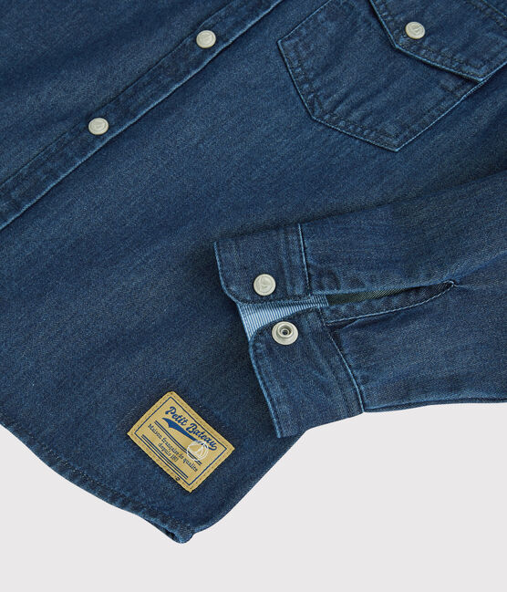 Camicia denim bambino blu DENIM BLEU DELAVE