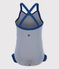 Costume intero iconico bambina blu MEDIEVAL/bianco MARSHMALLOW