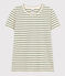 T-shirt LE DROIT girocollo in cotone Donna AVALANCHE/ CROCO