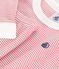 Pigiama aderente in cotone a righe bambino rosa ROSEWOOD/ MARSHMALLOW