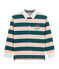 Rugby polo bambino verde PINEDE/rosa ROSAKO