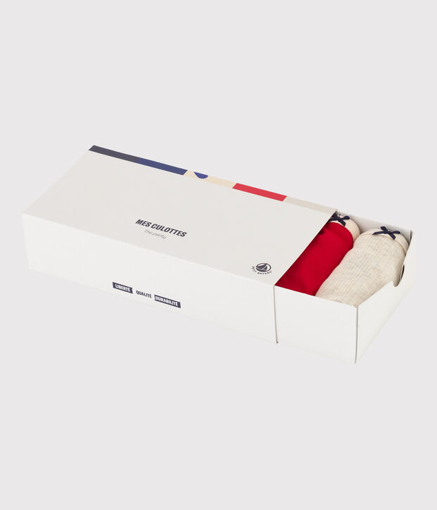 Confezione da 5 slip in cotone donna multicolore