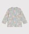 T-shirt anti UV con stampa a fiori neonato blu/multicolore