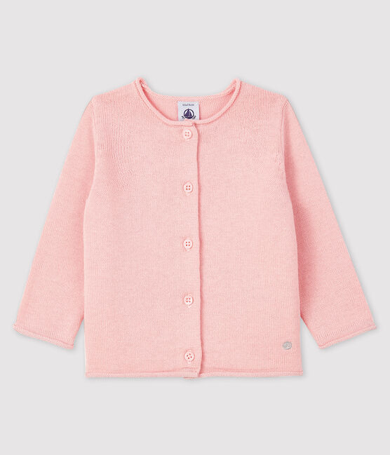 Cardigan a maniche lunghe bebè femmina rosa MINOIS