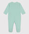 Pigiama in cotone a righe neonato verde ALOEVERA