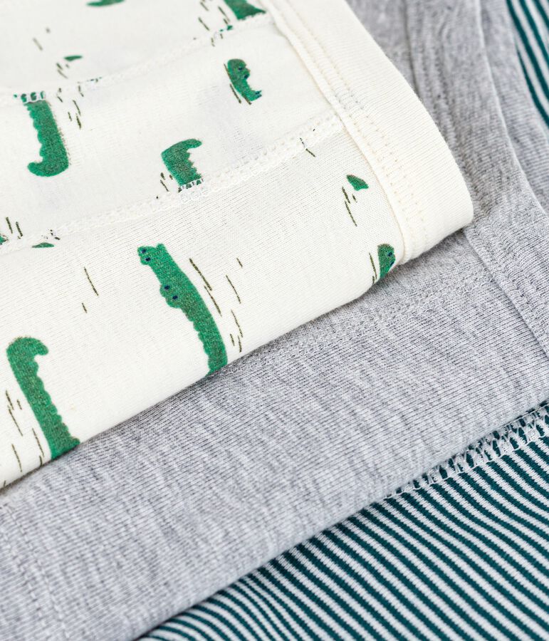 Set di boxer in cotone con stampa in vita bambino multicolore