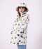 Cappellino alla pescatora con stampa a cuori bambino blu/blu