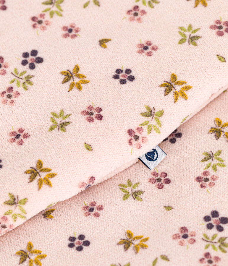 Sacco nanna in velluto neonato TOG 3 rosa SALINE/bianco MULTICO