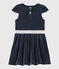Abito manica corta bambina blu SMOKING